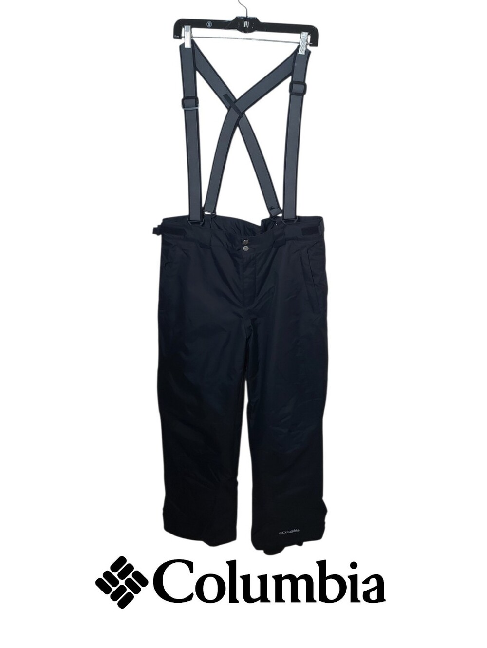 Columbia Black Snowpants With Suspenders